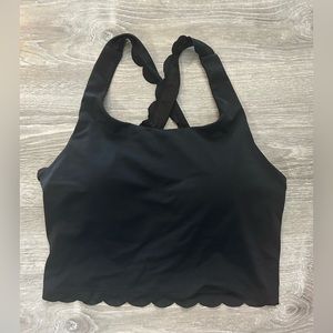 Kiava Scalloped Crop Top